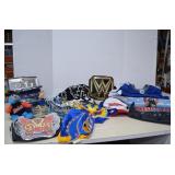 Vintage Lot Wrestle Mania Trading Cards, Blanket &
