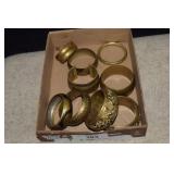 (9) Brass Cuff & Bangle Bracelets