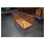 Vintage Wooden Crib (FOR DISPLAY/DOLLS ONLY)