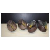 Four Vintage Blow Up Duck Decoys