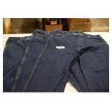 Three Pair Men's Wrangler Jeans Like New 38x30