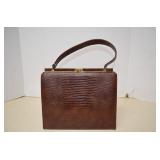 Vintage Bellastone Brown Lizard Skin Handbag