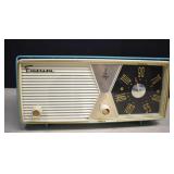 1958 Turquoise Blue Emerson 5 Tube Radio,Works!