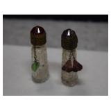 Vtg Irice Perfume Bottles w/ Jeweled Tops & Wands