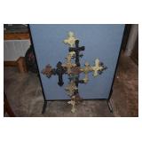 Large Cross Metal Wall Hanging Art