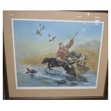 Pencil Signed & # 'Mans Best Friend' Framed Print