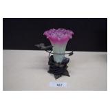 Tiffany Style Lily Flower Accent Lamp