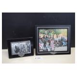 Two Harley Davidson Picture Frames