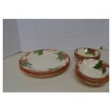 Vintage Franciscan Apple Pattern Plates & Bowls