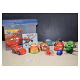 Plastic File Box With 'Cars' Cars and Books