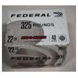 Unopened 325 Rounds Of Federal 22LR Ammo