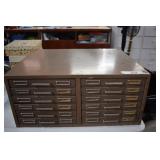 Metal 12 Drawer Flat File Cabinet
