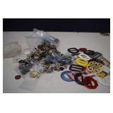 Bag Of Vintage Buttons & Belt Buckles
