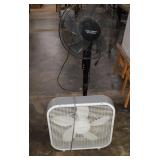 Two Fans - One Stand & One Box Both Work