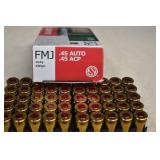 50 Rounds Of .45 Auto/ .45 ACP Ammo