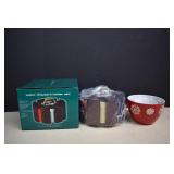 New Poker Chip/Card Holder Set & New Nesting Bowls