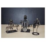 Three Nuts & Bolts Figures Playing Instruments