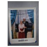 Vintage Ronald & Nancy Reagan 'Budget Cut' Poster