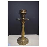 Heavy Ornate Brass Candle Holder 20'