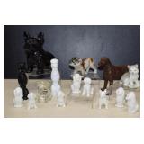 Lot Of Collectible Dogs -Some Are Avon, Wood &