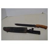 Vintage Large Survival Knife W/Sheath