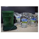 New Survival Seeds With Bucket, Trays, & Brush