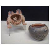Jemez Pueblo Pottery Frog By Robert Fragua &
