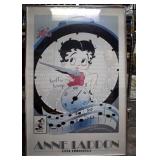 Large Betty Boop Framed Print,36x24'