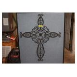 37in x 31in Iron Decorative Cross