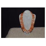 Hand Cut Carnelian Necklace
