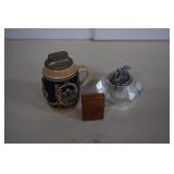 Table Lighter Pair w/ Copper Zippo
