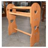 Hearted Three Post Blanket Display/Holder