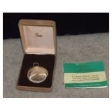 Vtg Sears Traditions 17 Jewel Pocket Watch - Works