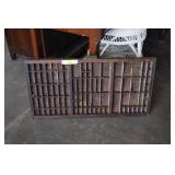 Type Setting Drawer Turned Knick Knack Display