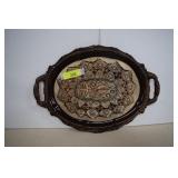 Persian Copper Ghalamzani Tray