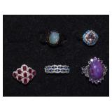 Five Cocktail Rings