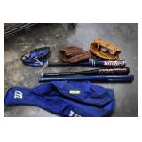 Bat Bag w/Gloves, Balls & Bats. Promotional
