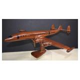 Large Hand Crafted Mahogany Lockheed L-1049 Super