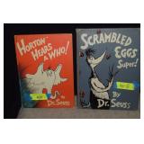 Two Dr Seuss Books - Horton Hears a Who! &