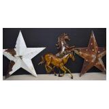 Metal Wall Art, Stars and Horses