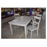 Wooden Dining Table w/ 3 Chairs
