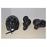 Lot 2 Bike Seats & Bike Helmet