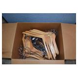 Lot 60 Wooden Hangers
