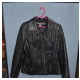 Kenneth Cole Reaction SZ LG Black Leather Jacket