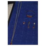Vtg Avon Necklace, Bracelet, Earrings&Ring Parure