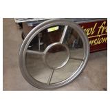 Circular 27in Framed Mirror