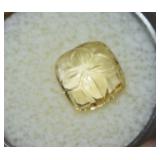 2.99ct Carved Natural Yellow Citrine in Gem Jar