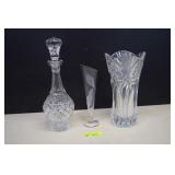 Crystal Vases & Decanter