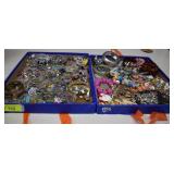 Two Trays Of Costume Jewelry -Trays Not Included-