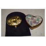 Two Vintage Powder Compacts - Estee Lauder & Max
